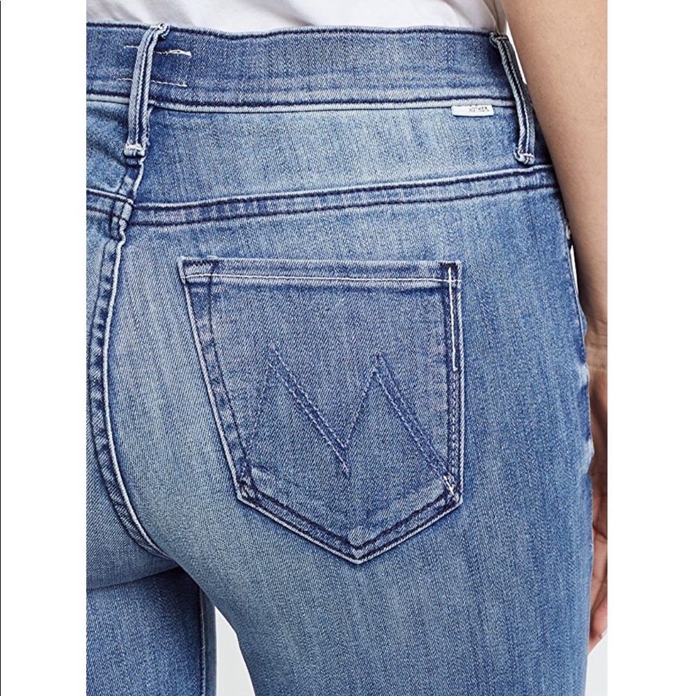 Mother Jeans The Stunner Zip Ankle Step Fray Jeans “Good Girls Do” 24 Hi Rise